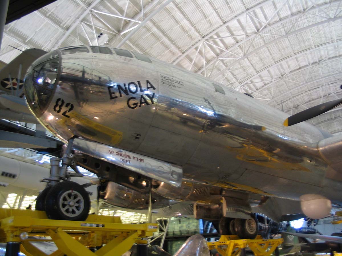 Enola Gay at National Air and Space Museum's Steven F. Udvar-Hazy Center