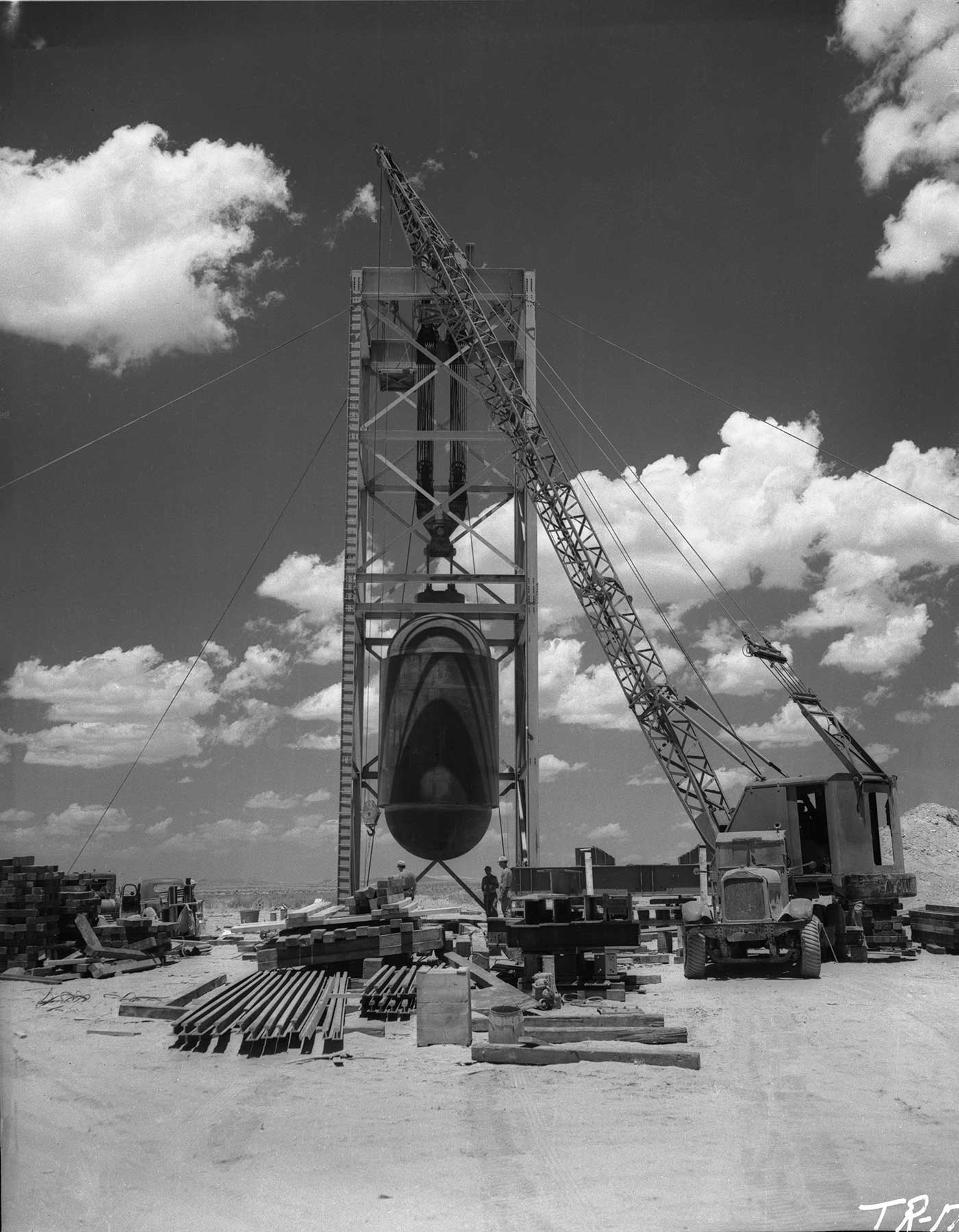 Jumbo being raised