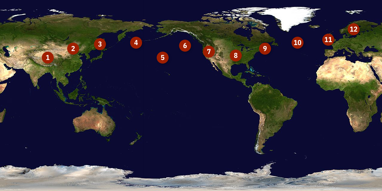 Lop Nur Test Fallout Pattern