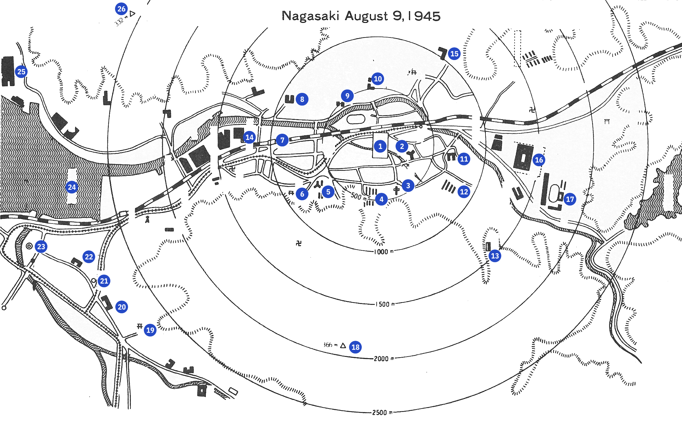 Hiroshima And Nagasaki Map