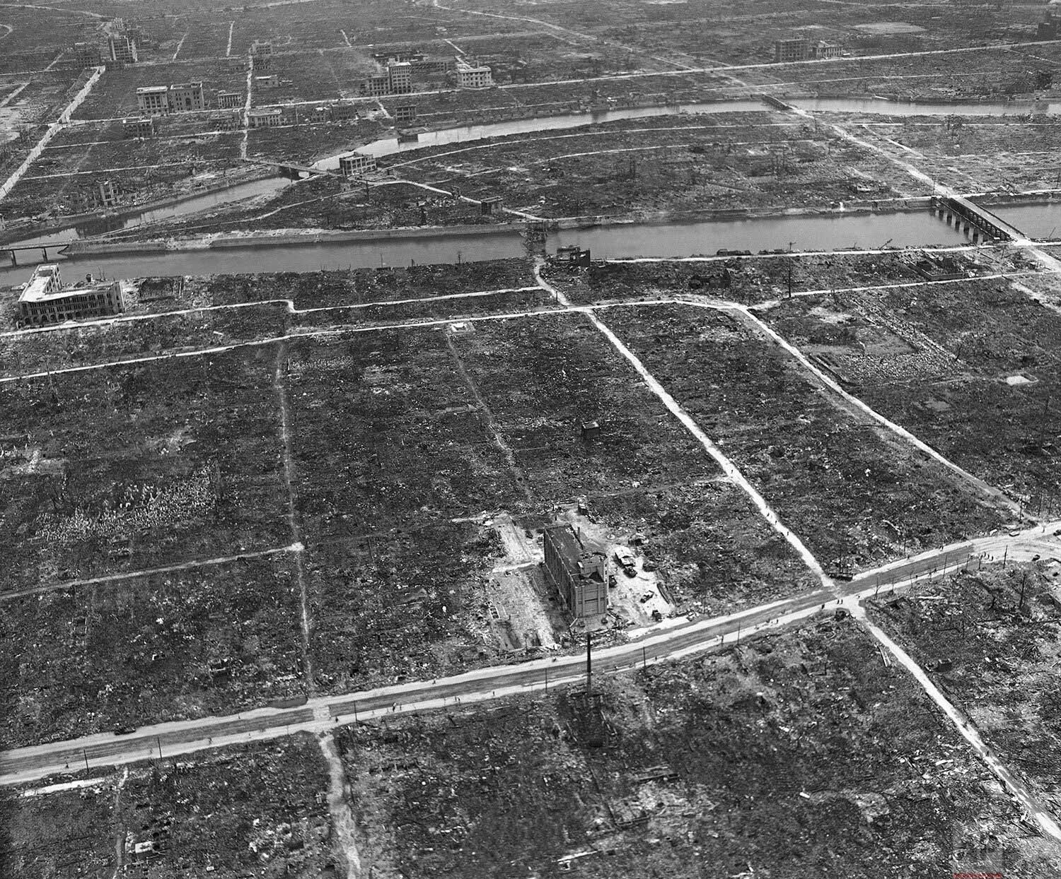 Aerial Photograph of the Damage