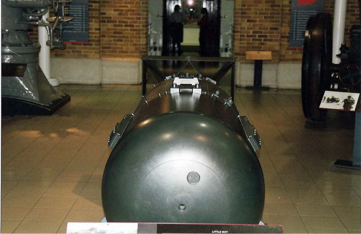 A replica of the Little Boy bomb