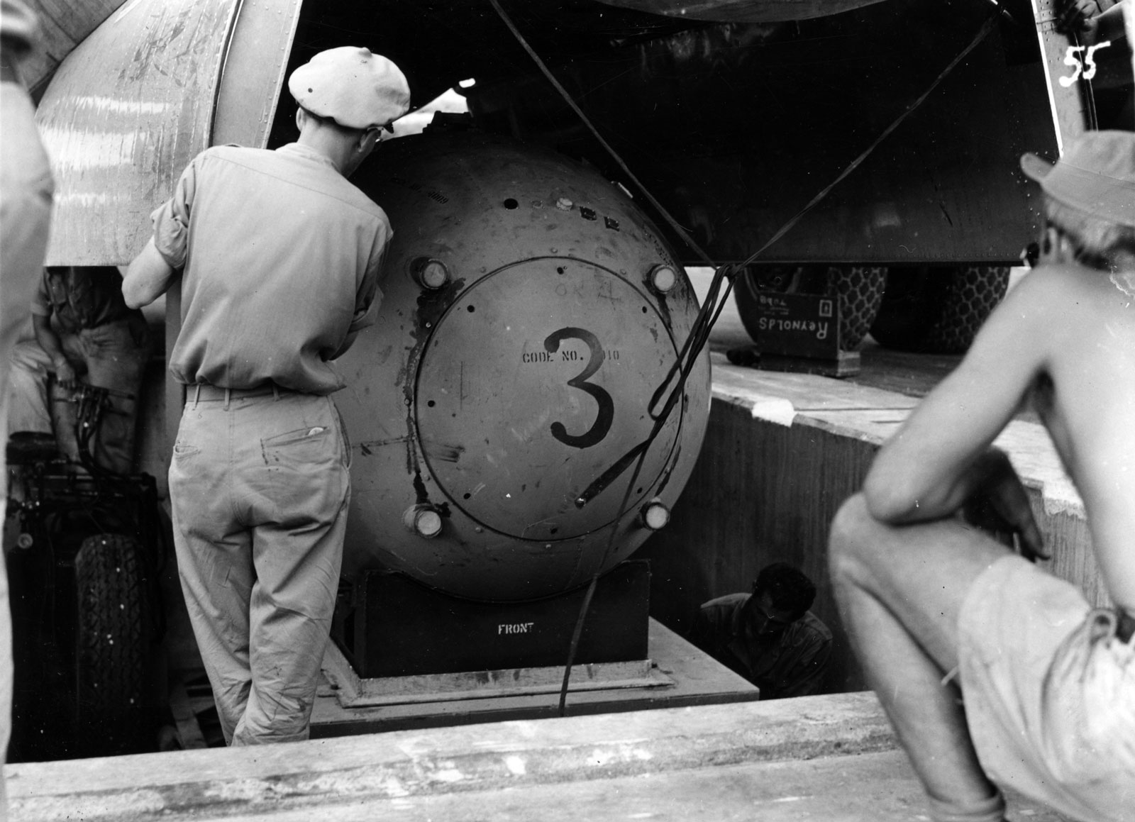 Loading Fat Man Bomb Photographs Media Gallery